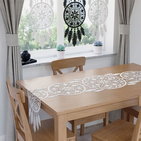 Obrus bieżnik 44x224 biały żakardowy gotowy 001390/KSZ/001/044224/1 Obrus bieżnik 44x224 biały żakardowy gotowy 001390/KSZ/001/044224/1