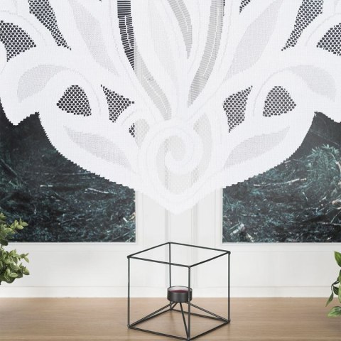 POLA Firanka żakardowa gotowa, szerokość 400 x wysokość 160cm, kolor 001 biały 019368/FBL/001/400160/1 POLA Firanka żakardowa gotowa, szerokość 400 x wysokość 160cm, kolor 001 biały 019368/FBL/001/400160/1