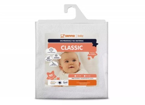 Podkład na materac 60x120 Classic wodoodporny biały ochraniacz na materac Inter Widex Podkład na materac 60x120 Classic wodoodporny biały ochraniacz na materac Inter Widex