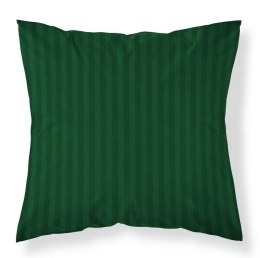 Poszewka adamaszkowa 40x40 zielona ciemna jednobarwna paski 1 cm Pure