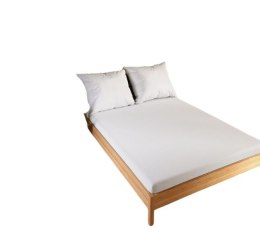 Prześcieradło jersey z gumką 180x200 Dreamy Premium białe 100034/FRG/001/180200/1