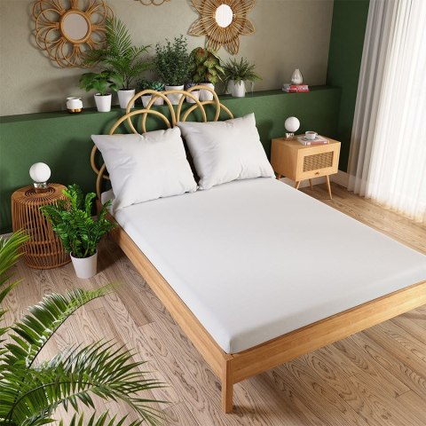 Prześcieradło jersey z gumką 180x200 Dreamy Premium białe 100034/FRG/001/180200/1 Prześcieradło jersey z gumką 180x200 Dreamy Premium białe 100034/FRG/001/180200/1