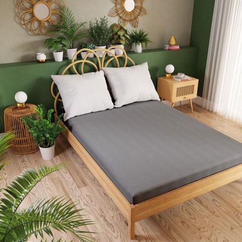Prześcieradło jersey z gumką 220x200 Dreamy Premium szare ciemne 100033/JEG/003/220200/1 Prześcieradło jersey z gumką 220x200 Dreamy Premium szare ciemne 100033/JEG/003/220200/1