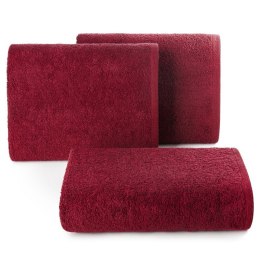 Ręcznik Gładki 1 50x90 34 bordowy 400 g/m2 frotte Eurofirany