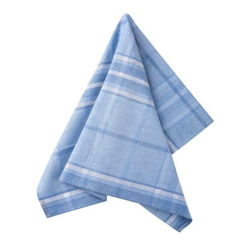 Ścierka kuchenna 45x65 Fair niebieska kratka bawełniana I 23 Ścierka kuchenna 45x65 Fair niebieska kratka bawełniana I 23