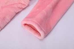 Szlafrok z kapturem Carlo 2 XL/3XL różowy z mikrofibry