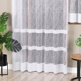 WIKTORIA Firanka żakardowa gotowa na prosto, szerokość 200 x wysokość 250cm, kolor 001 biały 018352/FBP/001/200250/1