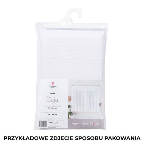 ZOJA Firanka żakardowa gotowa, szerokość 200 x wysokość 250cm, kolor 001 biały 000303/FBP/001/200250/1 ZOJA Firanka żakardowa gotowa, szerokość 200 x wysokość 250cm, kolor 001 biały 000303/FBP/001/200250/1