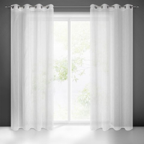 Firana 140x250 Carla biała gotowa na przelotkach Eurofirany E12 Firana 140x250 Carla biała gotowa na przelotkach Eurofirany E12