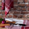 Komplet ścierek kuchenych 2szt 50x70 Mona bordowa biała kratka Eurofirany Komplet ścierek kuchenych 2szt 50x70 Mona bordowa biała kratka Eurofirany