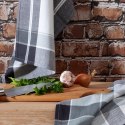 Komplet ścierek kuchenych 2szt 50x70 Mona czarna szara kratka Eurofirany Komplet ścierek kuchenych 2szt 50x70 Mona czarna szara kratka Eurofirany
