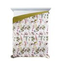 Narzuta dekoracyjna 200x220 Rosa róże biała kolorowa welurowa D91 Narzuta dekoracyjna 200x220 Rosa róże biała kolorowa welurowa D91