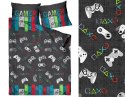Pościel bawełniana 160x200 Gamer Over grafitowa kolorowa pady dla gracza Premium Bielbaw 1 Pościel bawełniana 160x200 Gamer Over grafitowa kolorowa pady dla gracza Premium Bielbaw 1