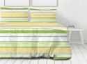 Pościel bawełniana 220x200 Action zielona żółta pasy Premium Bielbaw 1 Pościel bawełniana 220x200 Action zielona żółta pasy Premium Bielbaw 1