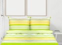 Pościel bawełniana 220x200 Action zielona żółta pasy Premium Bielbaw 1 Pościel bawełniana 220x200 Action zielona żółta pasy Premium Bielbaw 1