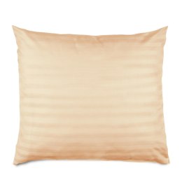 Poszewka bambusowa 50x60 beżowa paski satyna bawełniana jednobarwna Bamboo 23