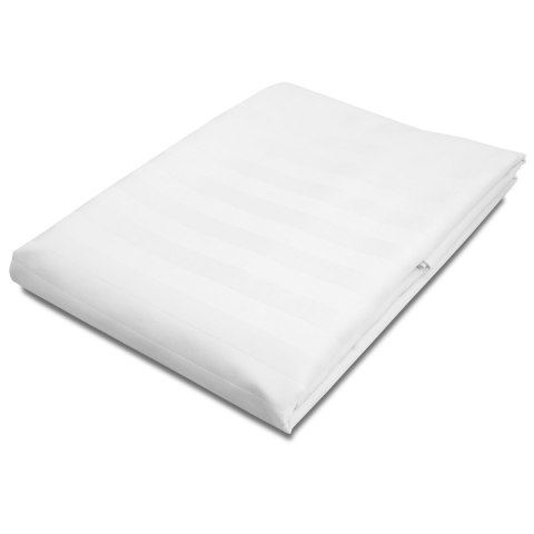 Prześcieradło bambusowe 220x260 białe paski satyna bawełniana jednobarwne Bamboo 23 Prześcieradło bambusowe 220x260 białe paski satyna bawełniana jednobarwne Bamboo 23