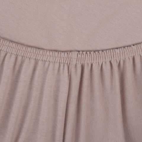 Prześcieradło jersey 3 z gumką 120x200 beżowe na wysoki materac 25 cm 140 g/m2 Eurofirany Prześcieradło jersey 3 z gumką 120x200 beżowe na wysoki materac 25 cm 140 g/m2 Eurofirany