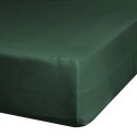 Prześcieradło jersey 3 z gumką 120x200 zielone butelkowe na wysoki materac 25 cm 140 g/m2 Eurofirany Prześcieradło jersey 3 z gumką 120x200 zielone butelkowe na wysoki materac 25 cm 140 g/m2 Eurofirany