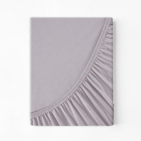 Prześcieradło jersey 3 z gumką 160x200 srebrne na wysoki materac 30 cm 140 g/m2 Eurofirany Prześcieradło jersey 3 z gumką 160x200 srebrne na wysoki materac 30 cm 140 g/m2 Eurofirany