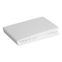 Prześcieradło jersey 3 z gumką 220x200 białe na wysoki materac 30 cm 140 g/m2 Eurofirany
