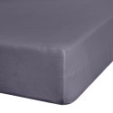 Prześcieradło jersey 3 z gumką 240x220 stalowe na wysoki materac 30 cm 140 g/m2 Eurofirany Prześcieradło jersey 3 z gumką 240x220 stalowe na wysoki materac 30 cm 140 g/m2 Eurofirany