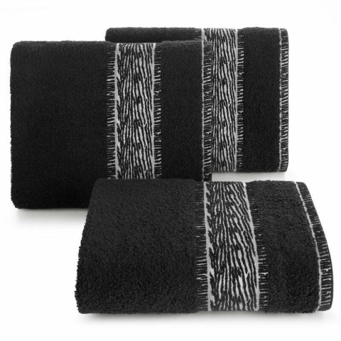 Ręcznik Nikola 50x90 czarny frotte 500 g/m2 Eurofirany Ręcznik Nikola 50x90 czarny frotte 500 g/m2 Eurofirany