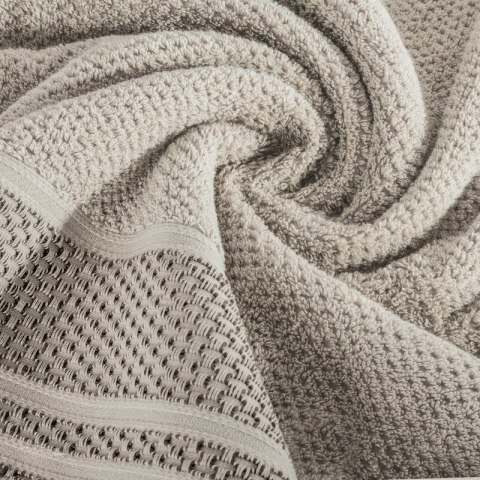 Ręcznik Suzana 70x140 beżowy 500 g/m2 frotte bawełniany Eurofirany Ręcznik Suzana 70x140 beżowy 500 g/m2 frotte bawełniany Eurofirany