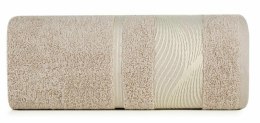 Ręcznik Sylwia 2 70x140 beżowy 500 g/m2 frotte Eurofirany