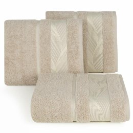 Ręcznik Sylwia 2 70x140 beżowy 500 g/m2 frotte Eurofirany