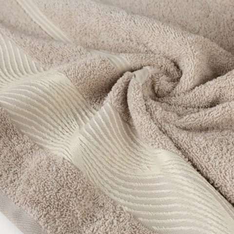 Ręcznik Sylwia 2 70x140 beżowy 500 g/m2 frotte Eurofirany Ręcznik Sylwia 2 70x140 beżowy 500 g/m2 frotte Eurofirany