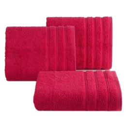 Ręcznik Vito 70x140 amarantowy 480 g/m2 frotte bawełniany Eurofirany