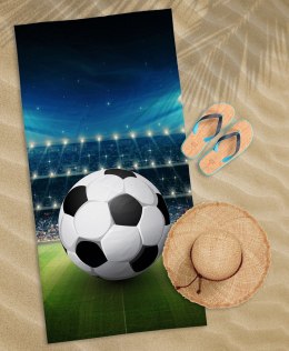 Ręcznik plażowy 70x140 Piłka 79 niebieski dziecięcy bawełniany