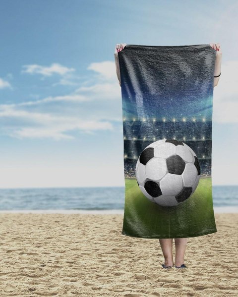 Ręcznik plażowy 70x140 Piłka 79 niebieski dziecięcy bawełniany Ręcznik plażowy 70x140 Piłka 79 niebieski dziecięcy bawełniany