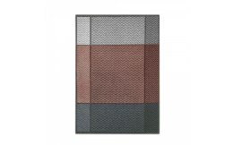 Ścierka kuchenna 50x70 Pure różowa szara zygzak 9238/3 Zwoltex 23