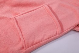 Szlafrok z kapturem Carlo 2XL/3XL koralowy z mikrofibry