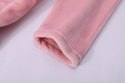Szlafrok z kapturem Carlo 2XL/3XL pudrowy różowy z mikrofibry Szlafrok z kapturem Carlo 2XL/3XL pudrowy różowy z mikrofibry