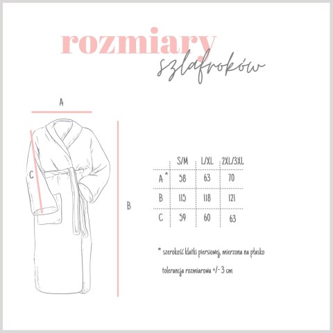 Szlafrok z kapturem Carlo 2XL/3XL pudrowy różowy z mikrofibry Szlafrok z kapturem Carlo 2XL/3XL pudrowy różowy z mikrofibry