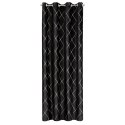 Zasłona 140x250 Margo czarna welurowa gotowa na przelotkach Pierre Cardin Zasłona 140x250 Margo czarna welurowa gotowa na przelotkach Pierre Cardin