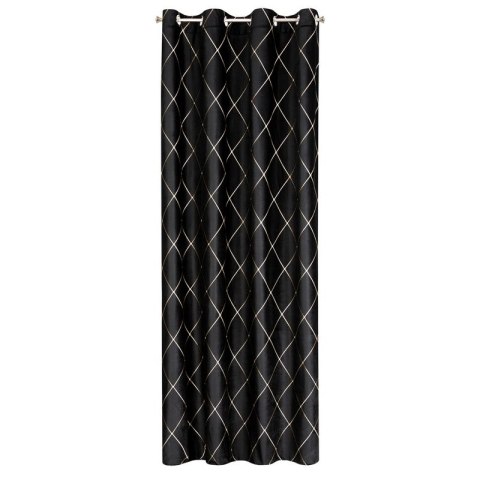 Zasłona 140x250 Margo czarna welurowa gotowa na przelotkach Pierre Cardin Zasłona 140x250 Margo czarna welurowa gotowa na przelotkach Pierre Cardin