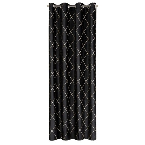 Zasłona 140x250 Margo czarna welurowa gotowa na przelotkach Pierre Cardin Zasłona 140x250 Margo czarna welurowa gotowa na przelotkach Pierre Cardin