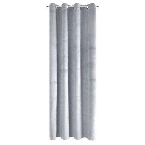 Zasłona 140x250 srebrna jasna welurowa gotowa na przelotkach Pierre Cardin 1 Zasłona 140x250 srebrna jasna welurowa gotowa na przelotkach Pierre Cardin 1