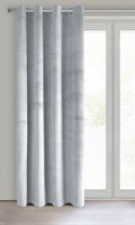 Zasłona 140x250 srebrna jasna welurowa gotowa na przelotkach Pierre Cardin 1 Zasłona 140x250 srebrna jasna welurowa gotowa na przelotkach Pierre Cardin 1