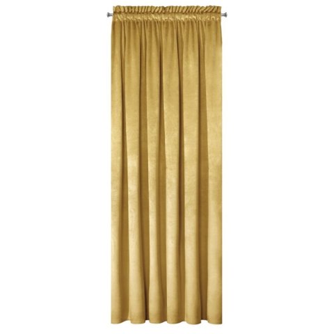Zasłona 140x300 musztardowa welurowa gotowa na taśmie Pierre Cardin 1 Zasłona 140x300 musztardowa welurowa gotowa na taśmie Pierre Cardin 1