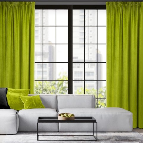 Zasłona 140x300 oliwkowa welurowa gotowa na taśmie Pierre Cardin 1 Zasłona 140x300 oliwkowa welurowa gotowa na taśmie Pierre Cardin 1