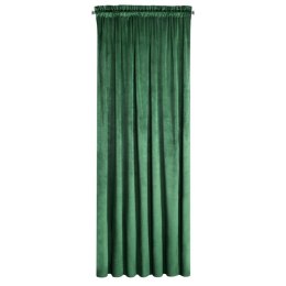 Zasłona 140x300 zielona ciemna welurowa gotowa na taśmie Pierre Cardin 1