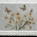Zazdrostka 30x150 Flora kwiaty biała żółta gotowa na tunel Eurofirany E12 Zazdrostka 30x150 Flora kwiaty biała żółta gotowa na tunel Eurofirany E12
