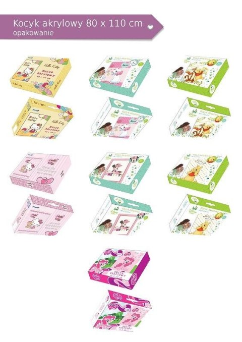 Koc Akrylowy 80x110 HK 03 B Bajki Koc Akrylowy 80x110 HK 03 B Bajki