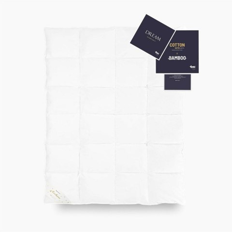 Kołdra puchowa 90% 155x200 Dream ciepła 1200g biała AMZ Kołdra puchowa 90% 155x200 Dream ciepła 1200g biała AMZ