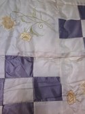 Narzuta dekoracyjna 220x240 + 2 poszewki wzór 1033 stalowo-kremowa Narzuta dekoracyjna 220x240 + 2 poszewki wzór 1033 stalowo-kremowa